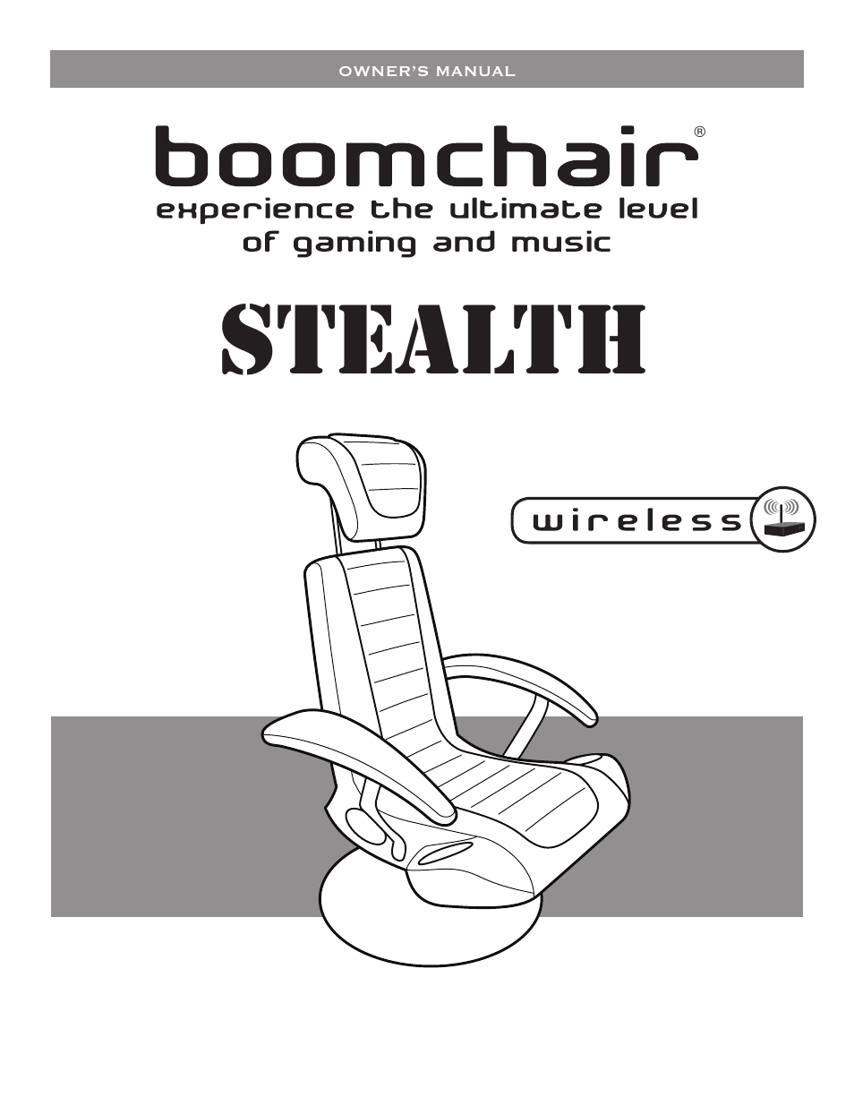 BoomChair Video Game Furniture User Manual | 8 pages