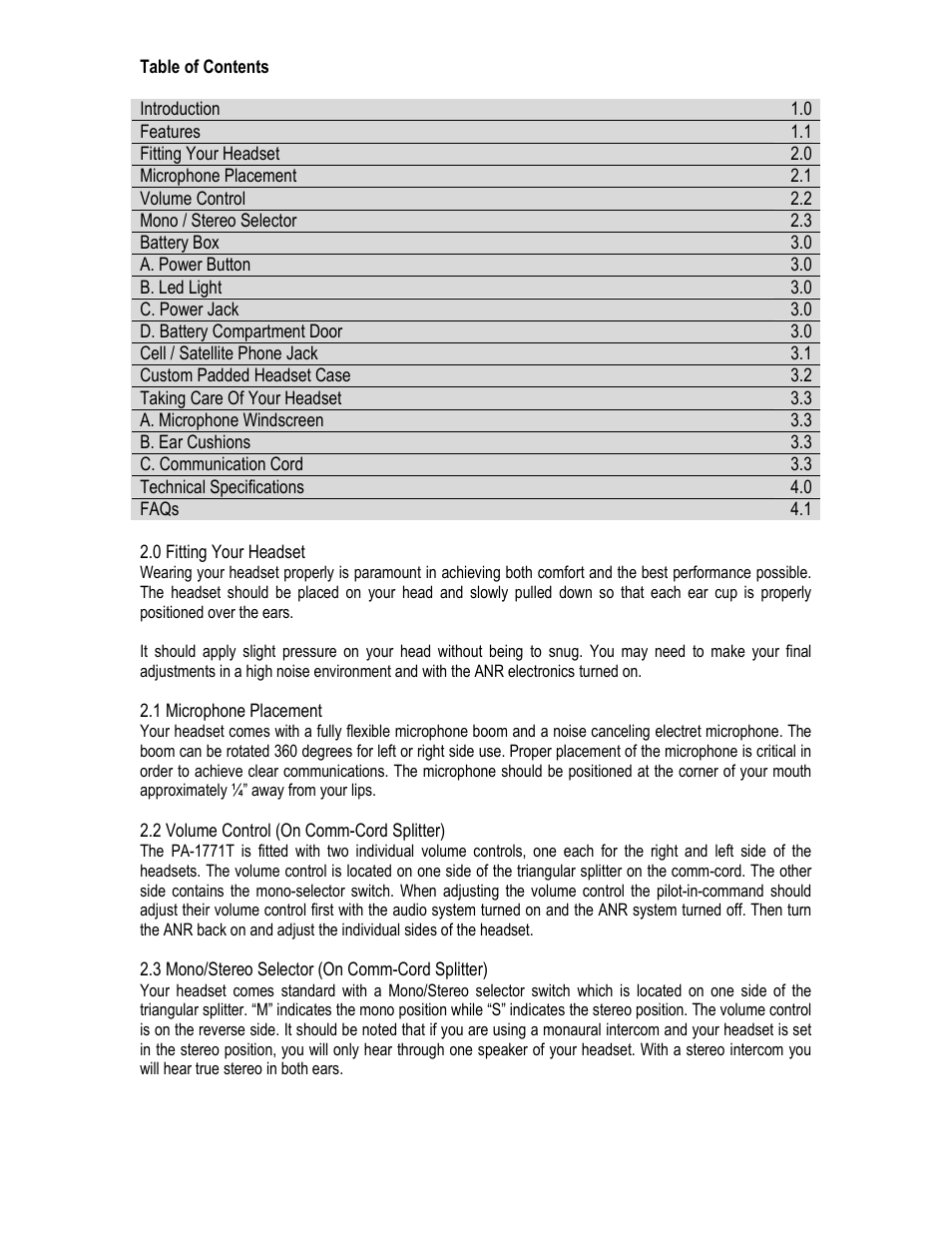 Pilot USA PA-1771T User Manual | Page 2 / 4