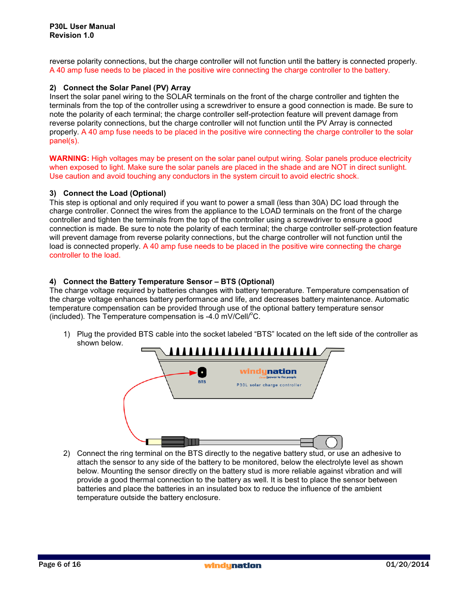 Windy Nation P30L LCD 30A Solar Charge Controller User Manual | Page 6 / 16