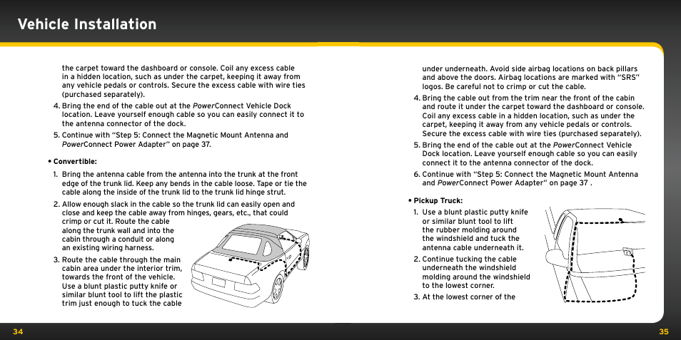 Vehicle installation | Audiovox ONYX User Manual | Page 18 / 58