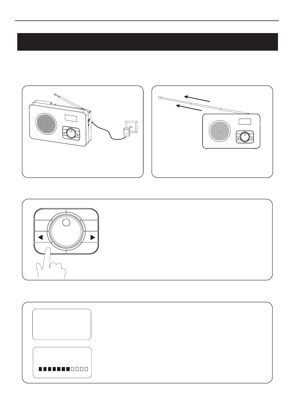 Getting started, Welcome to digital radio scanning, Connect the power | BUSH DAB+ DIGITAL RADIO BR05DAB User Manual | Page 7 / 16