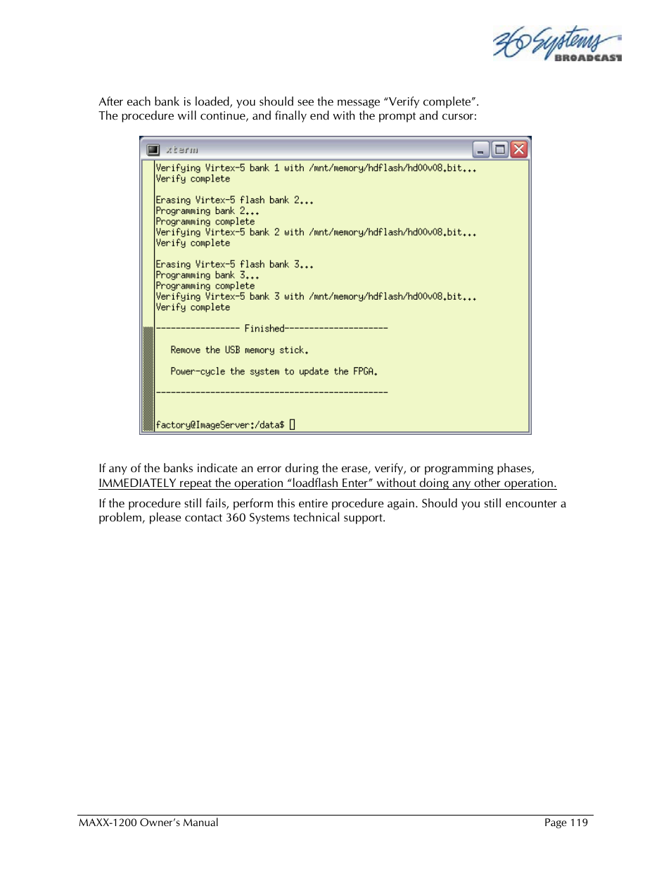 360 Systems 1200HD-EX User Manual | Page 120 / 148