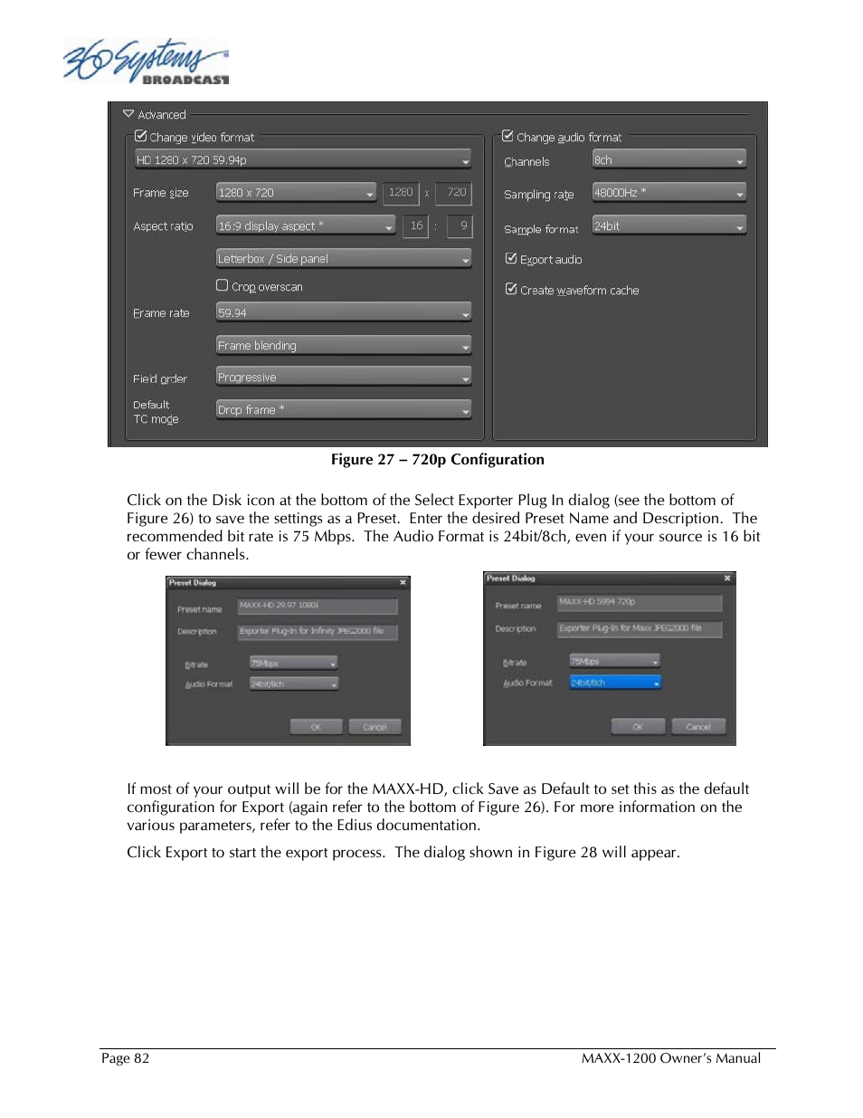 360 Systems 1200HD-EX User Manual | Page 83 / 148