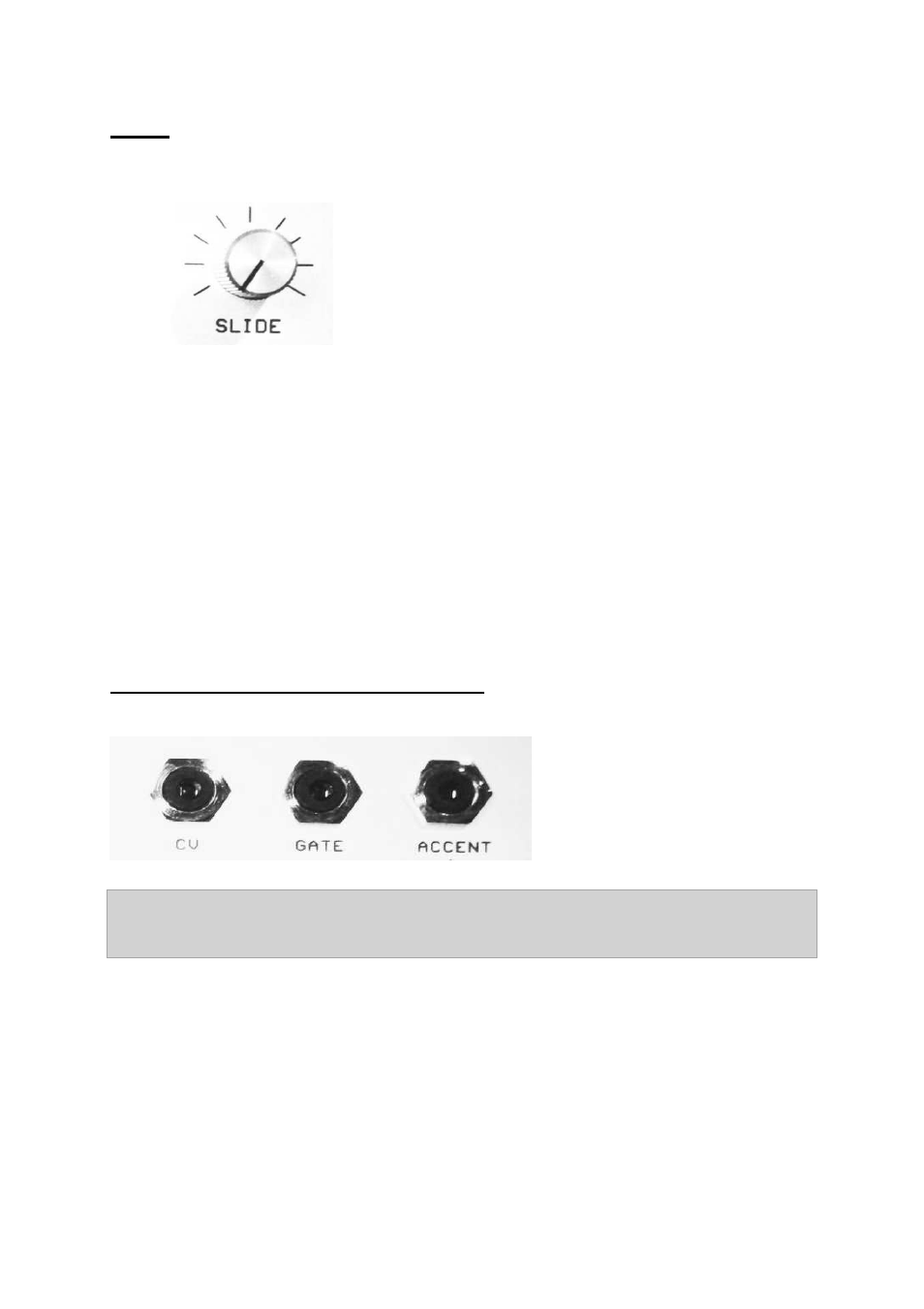 Slide, Cv-, gate- und accent-outputs | acidlab Autobot User Manual | Page 28 / 32