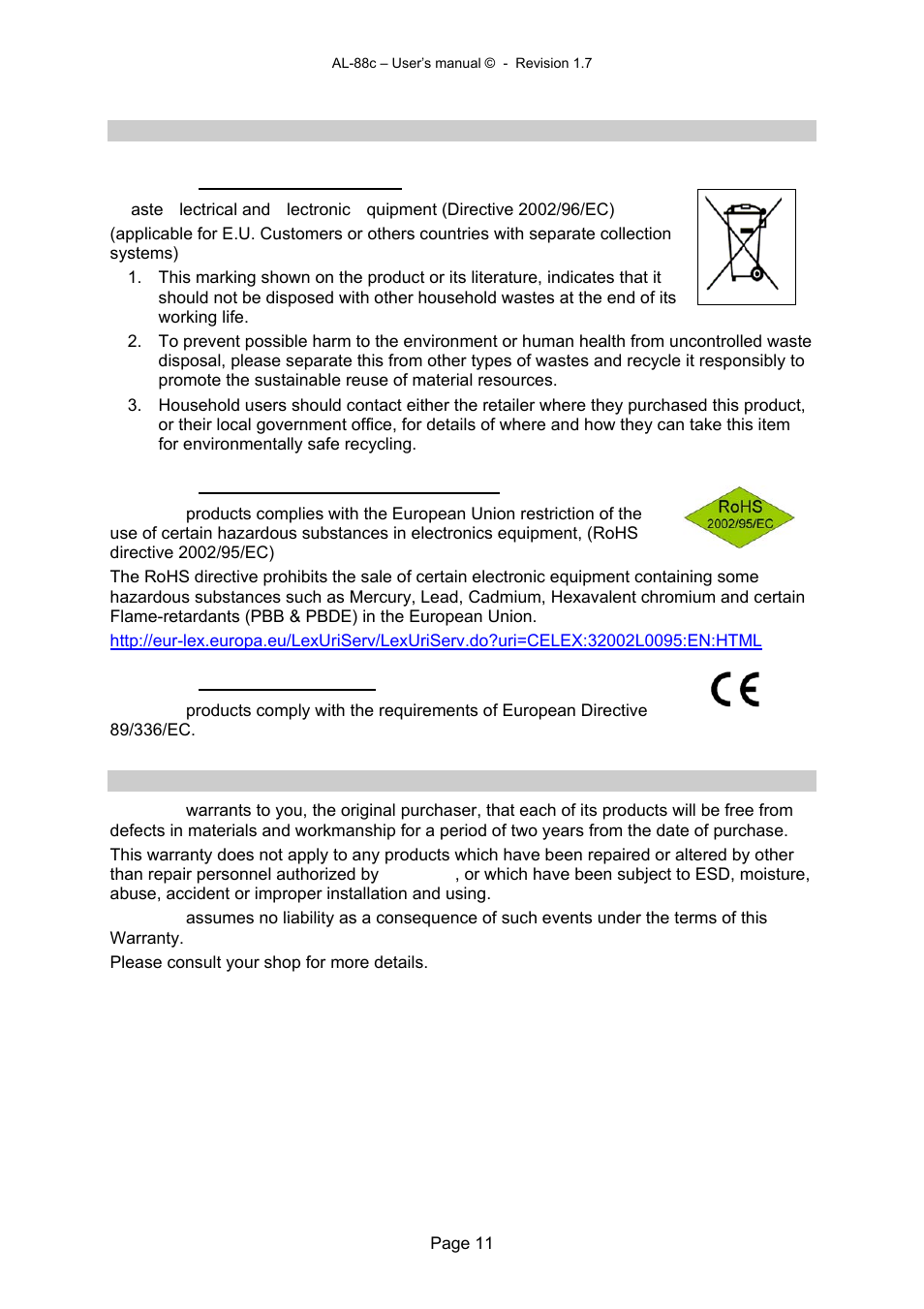 Alyseum AL-88c User Manual | Page 11 / 12