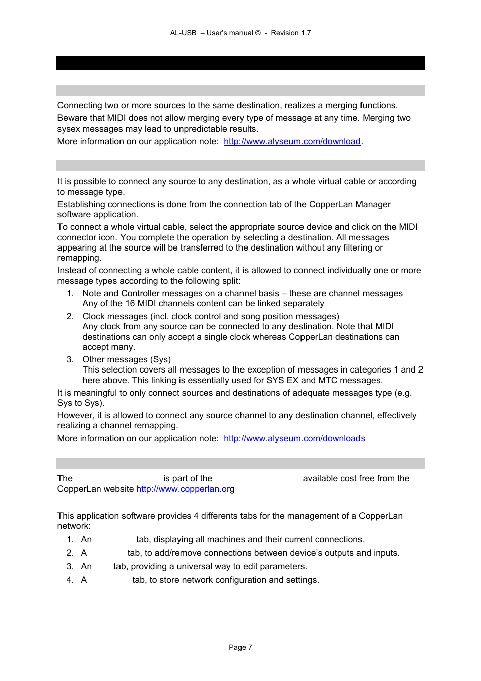 6 software al-usb | Alyseum AL-USB User Manual | Page 7 / 13