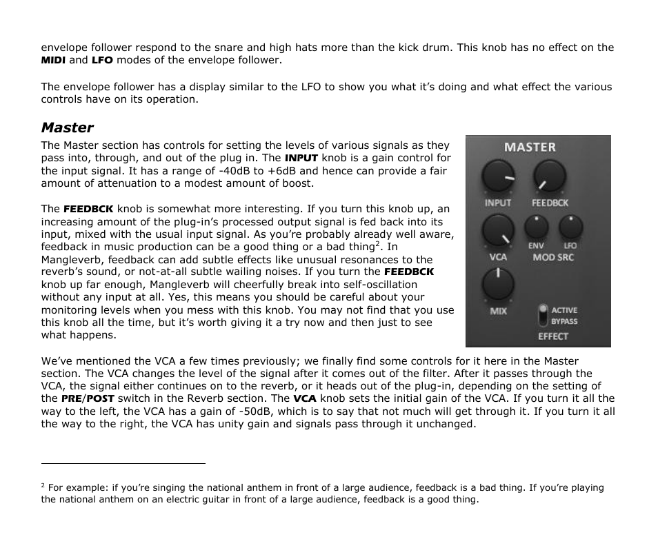 Master | Audio Damage Mangleverb User Manual | Page 12 / 13