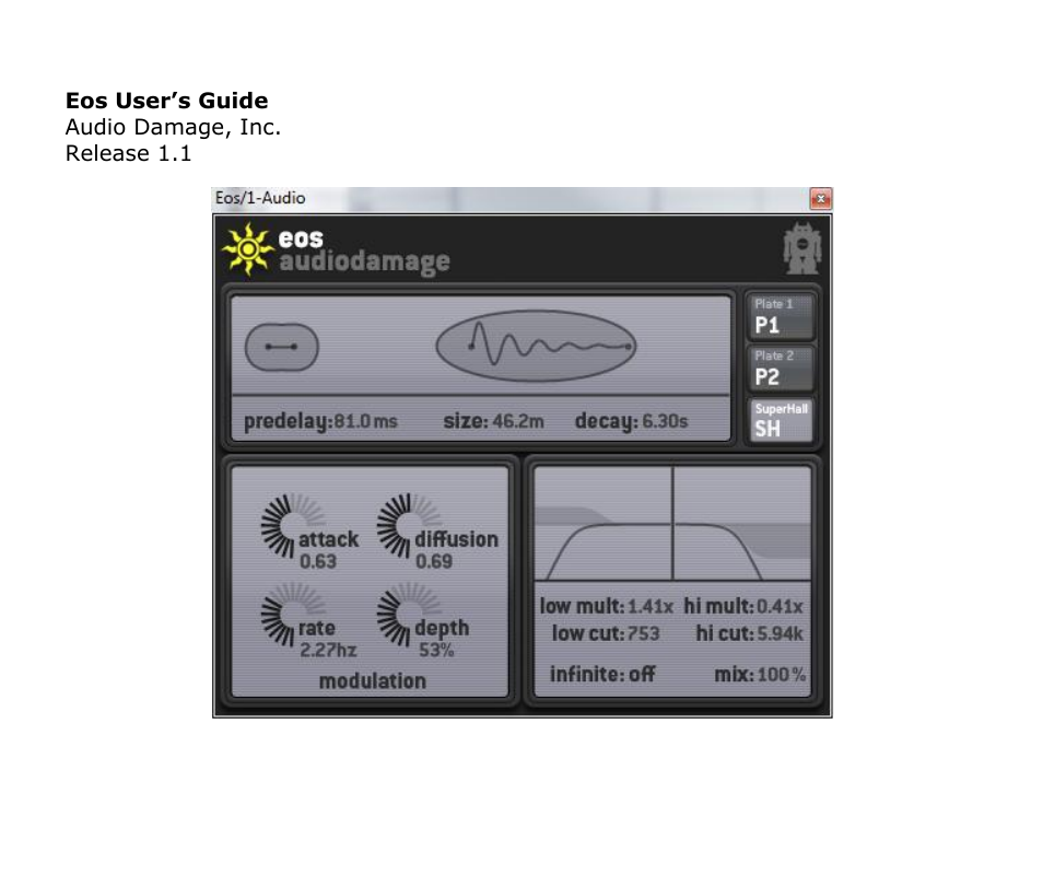 Audio Damage Eos User Manual | 14 pages