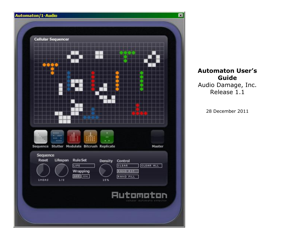 Audio Damage Automaton User Manual | 22 pages