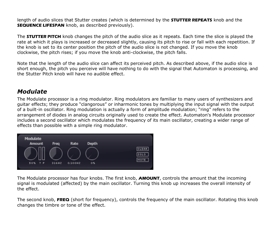 Modulate | Audio Damage Automaton User Manual | Page 15 / 22