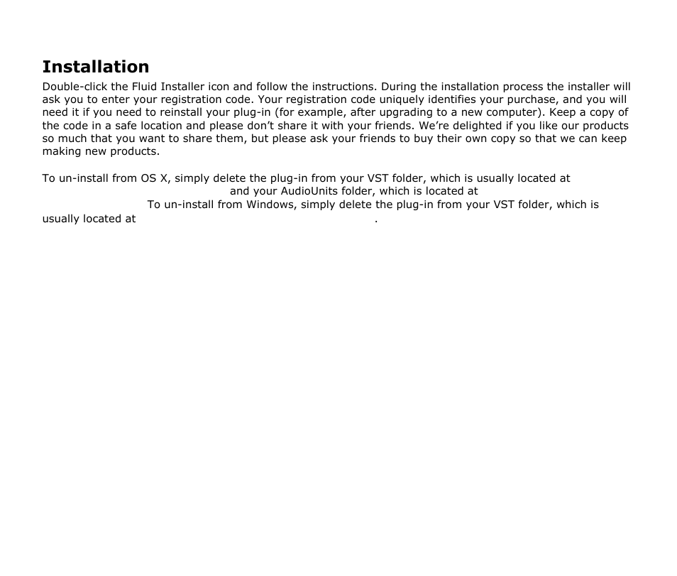 Installation | Audio Damage Fluid User Manual | Page 6 / 11