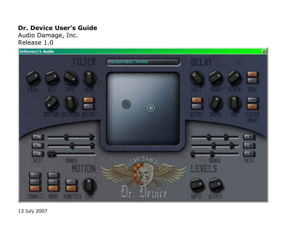 Audio Damage Dr. Device User Manual | 17 pages