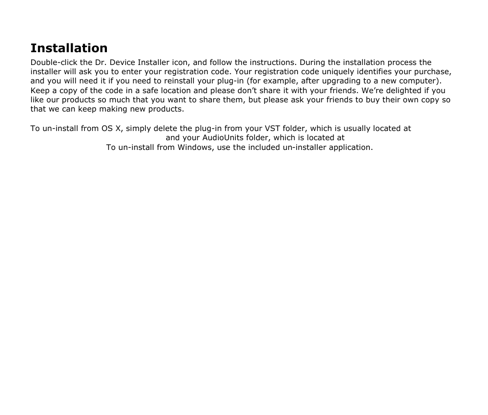 Installation | Audio Damage Dr. Device User Manual | Page 6 / 17