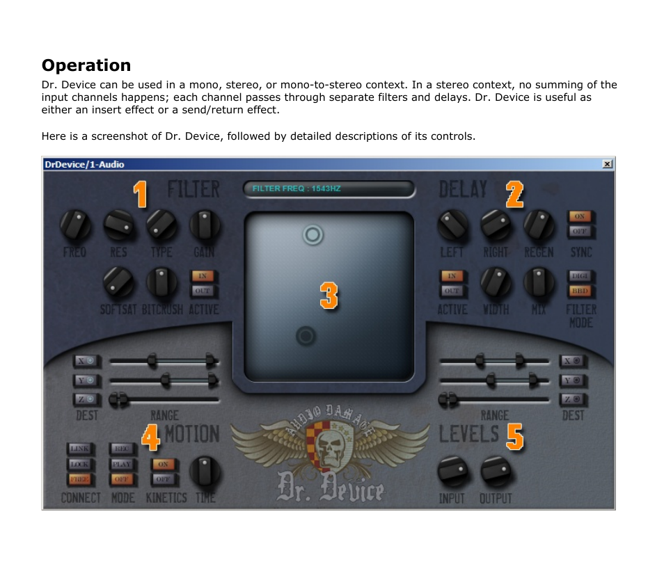 Operation | Audio Damage Dr. Device User Manual | Page 7 / 17