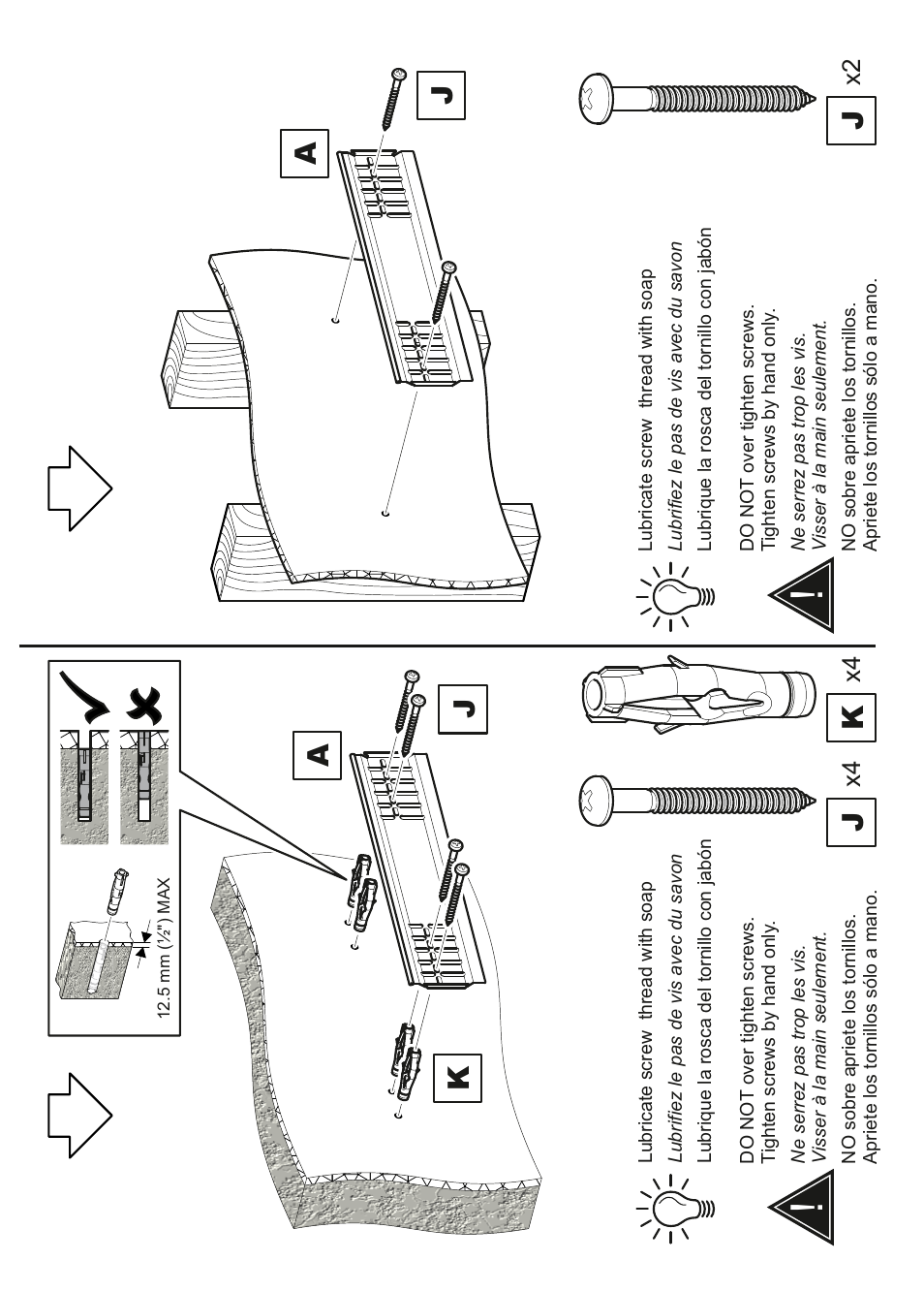 Aj j k | AVF Group ZL4601K: TV Wall Mount User Manual | Page 11 / 12