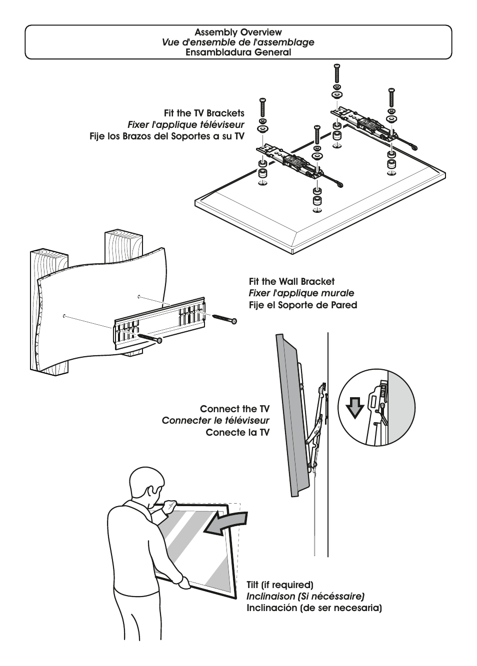 AVF Group ZL4601K: TV Wall Mount User Manual | Page 2 / 12
