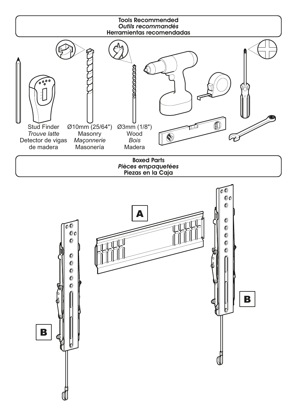 Ab b | AVF Group ZL4601K: TV Wall Mount User Manual | Page 4 / 12