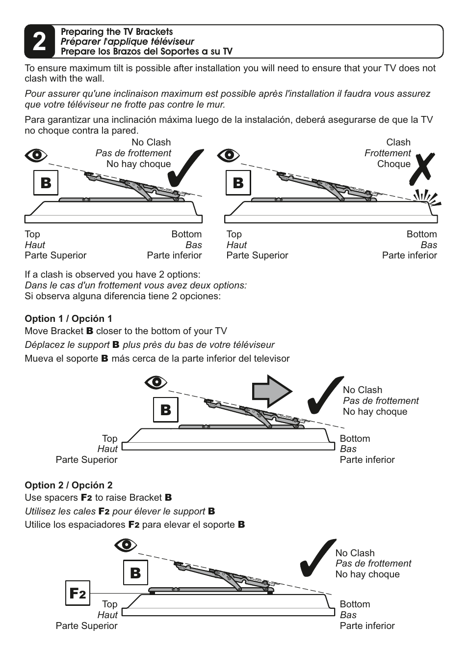 AVF Group ZL4601K: TV Wall Mount User Manual | Page 7 / 12