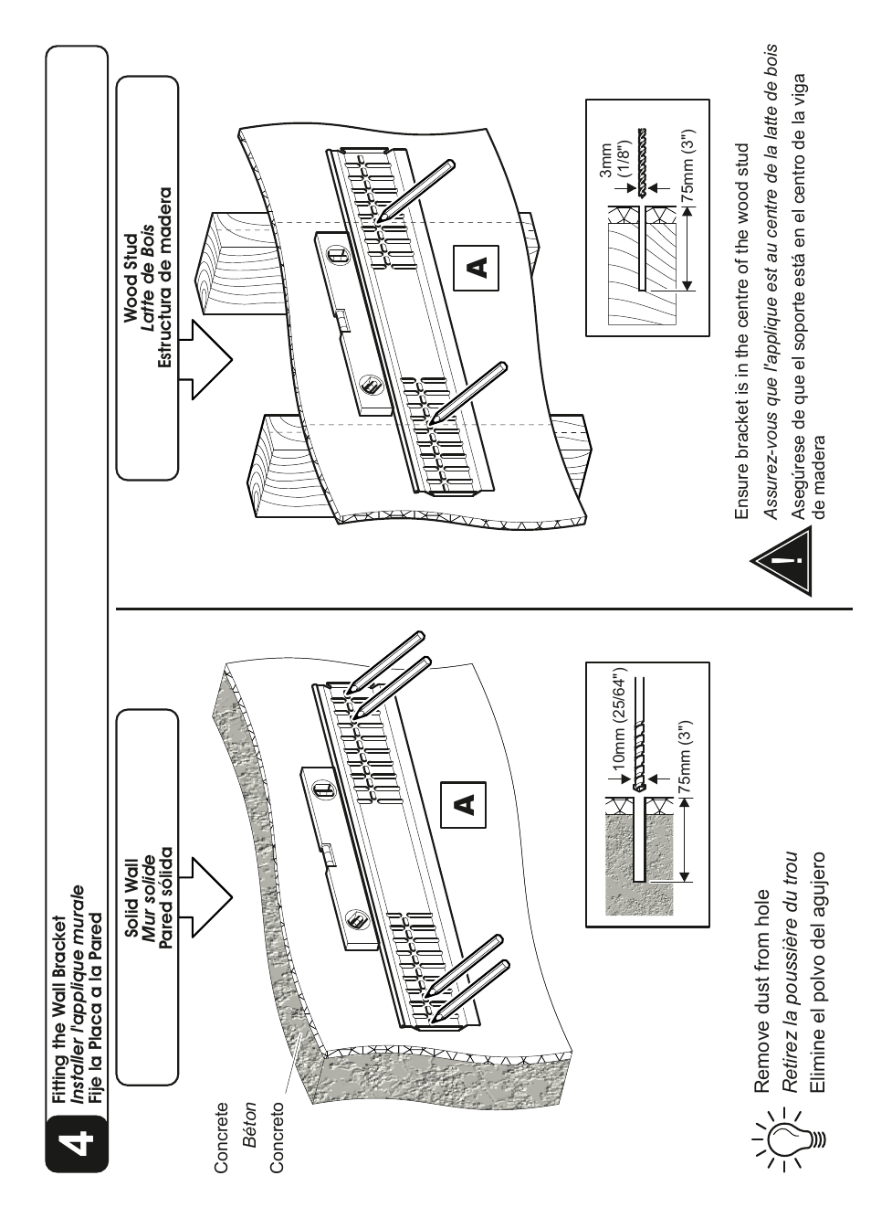 AVF Group ZL8601K: TV Wall Mount User Manual | Page 10 / 12