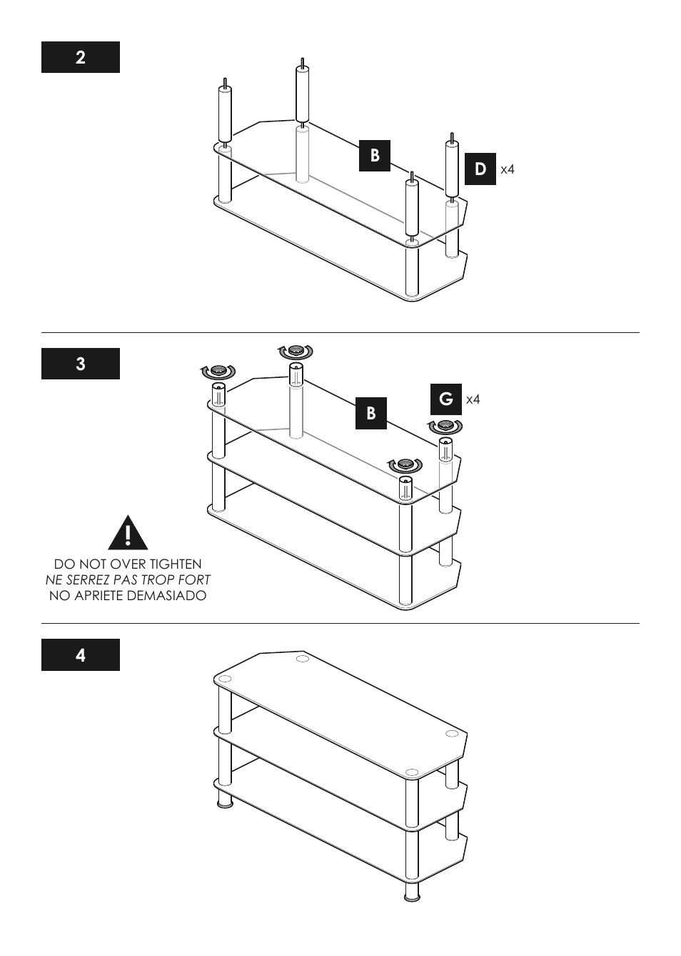 AVF Group SDC1140: Glass TV Stand User Manual | Page 4 / 4