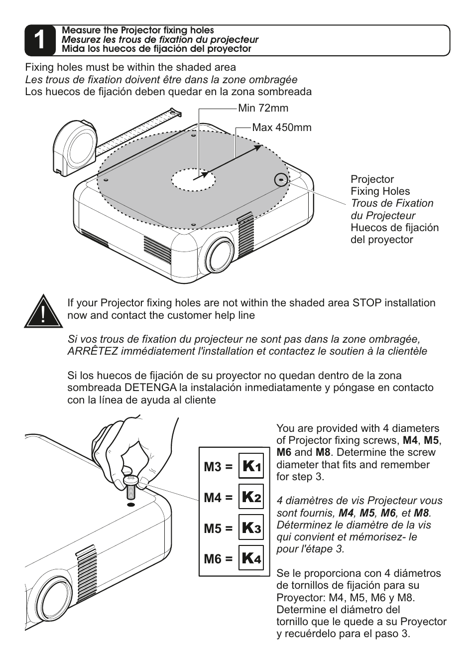 AVF Group PP703: Universal Projector Mount User Manual | Page 4 / 15