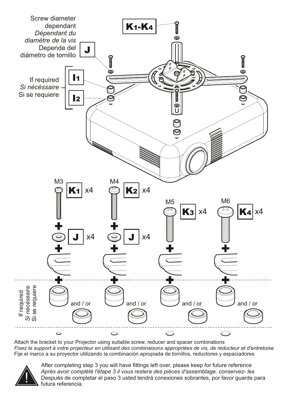 AVF Group PP703: Universal Projector Mount User Manual | Page 7 / 15