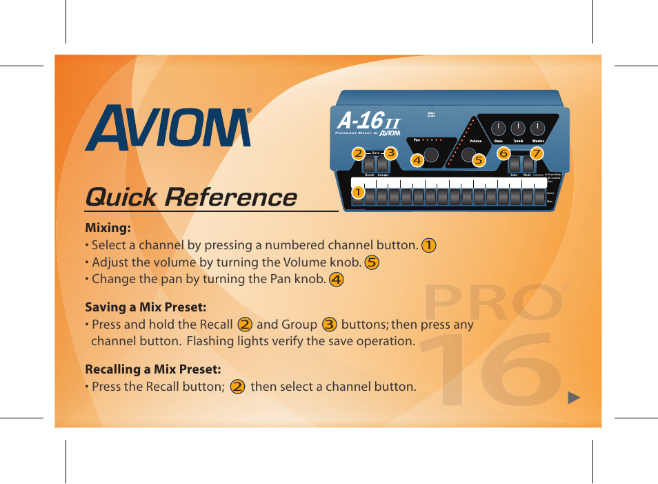Aviom A-16II User Manual | 2 pages