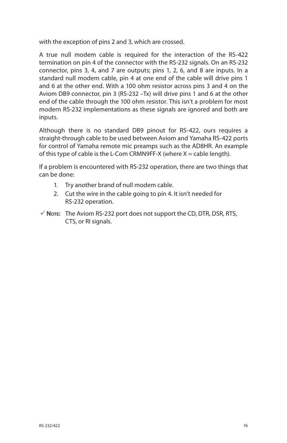 Aviom 6416dio User Manual | Page 86 / 113
