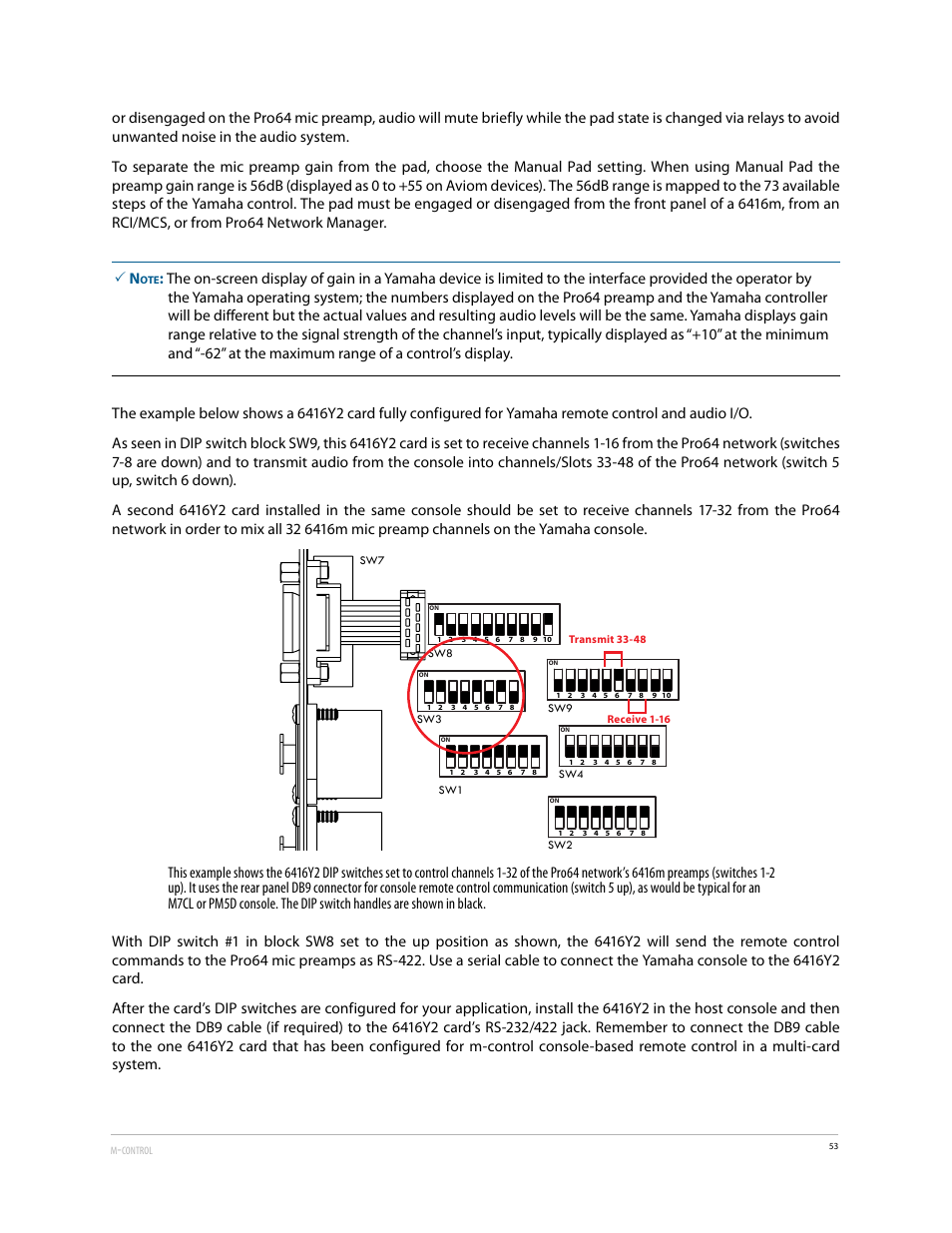 Aviom 6416Y2 User Manual | Page 63 / 92