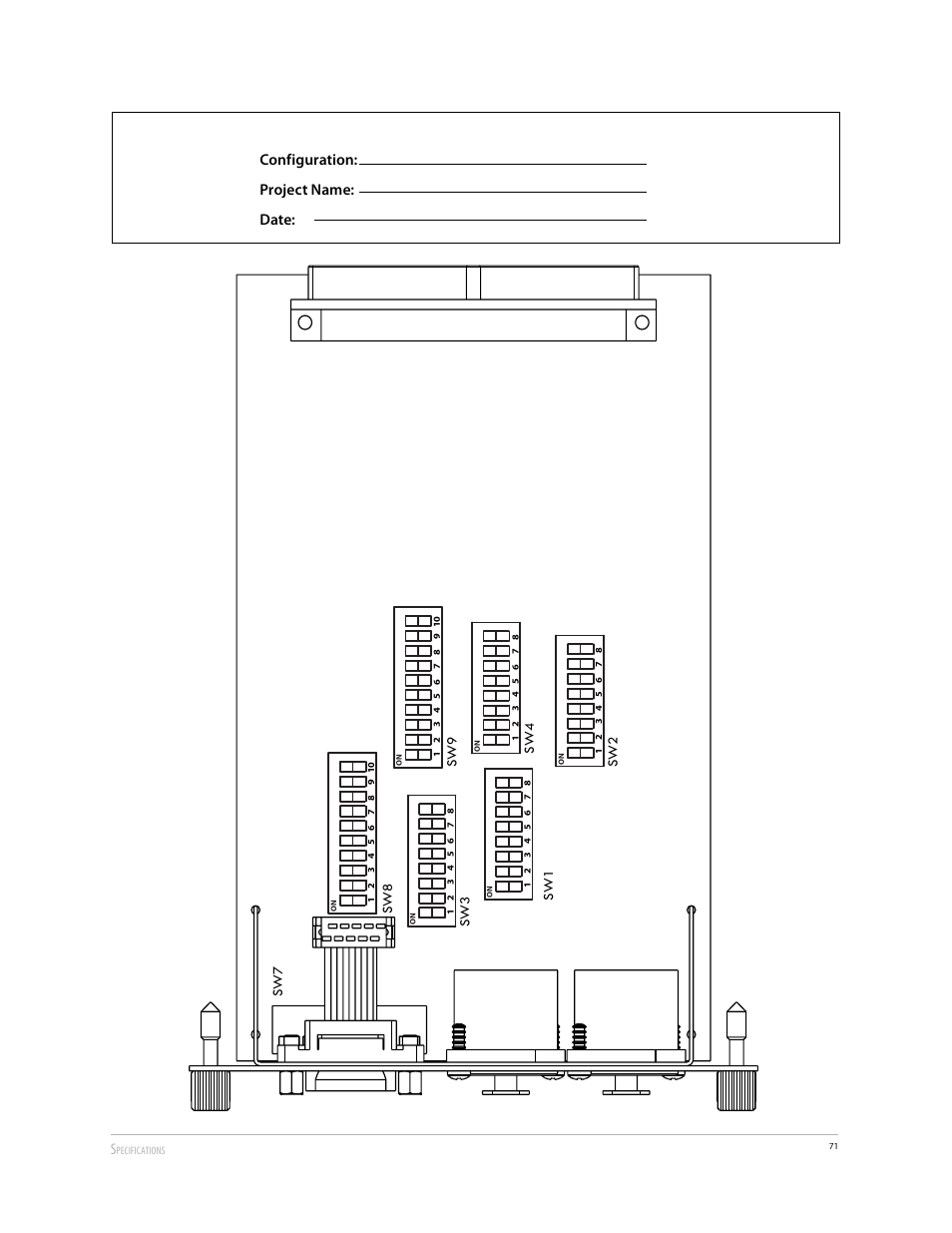 Configuration: project name: date | Aviom 6416Y2 User Manual | Page 81 / 92