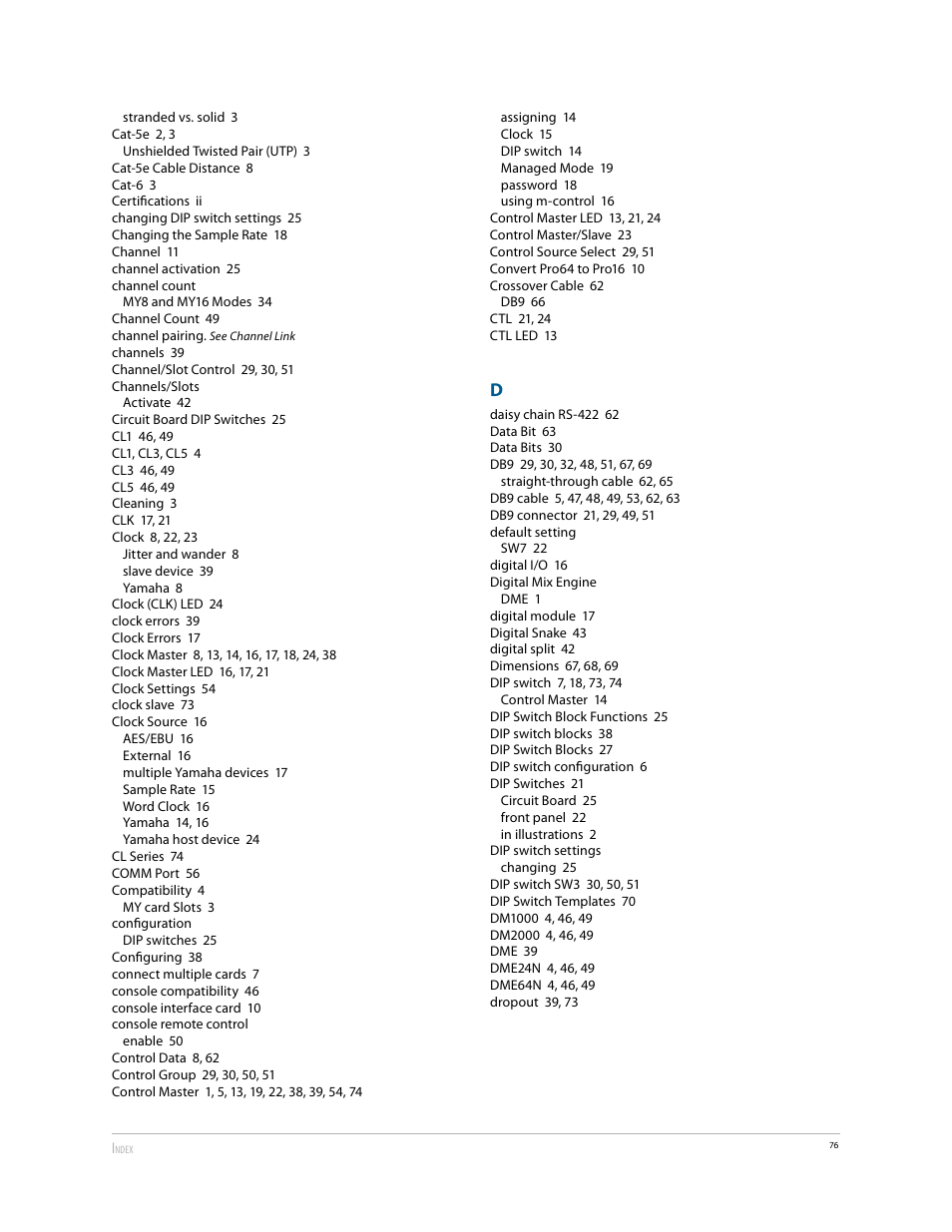 Aviom 6416Y2 User Manual | Page 86 / 92