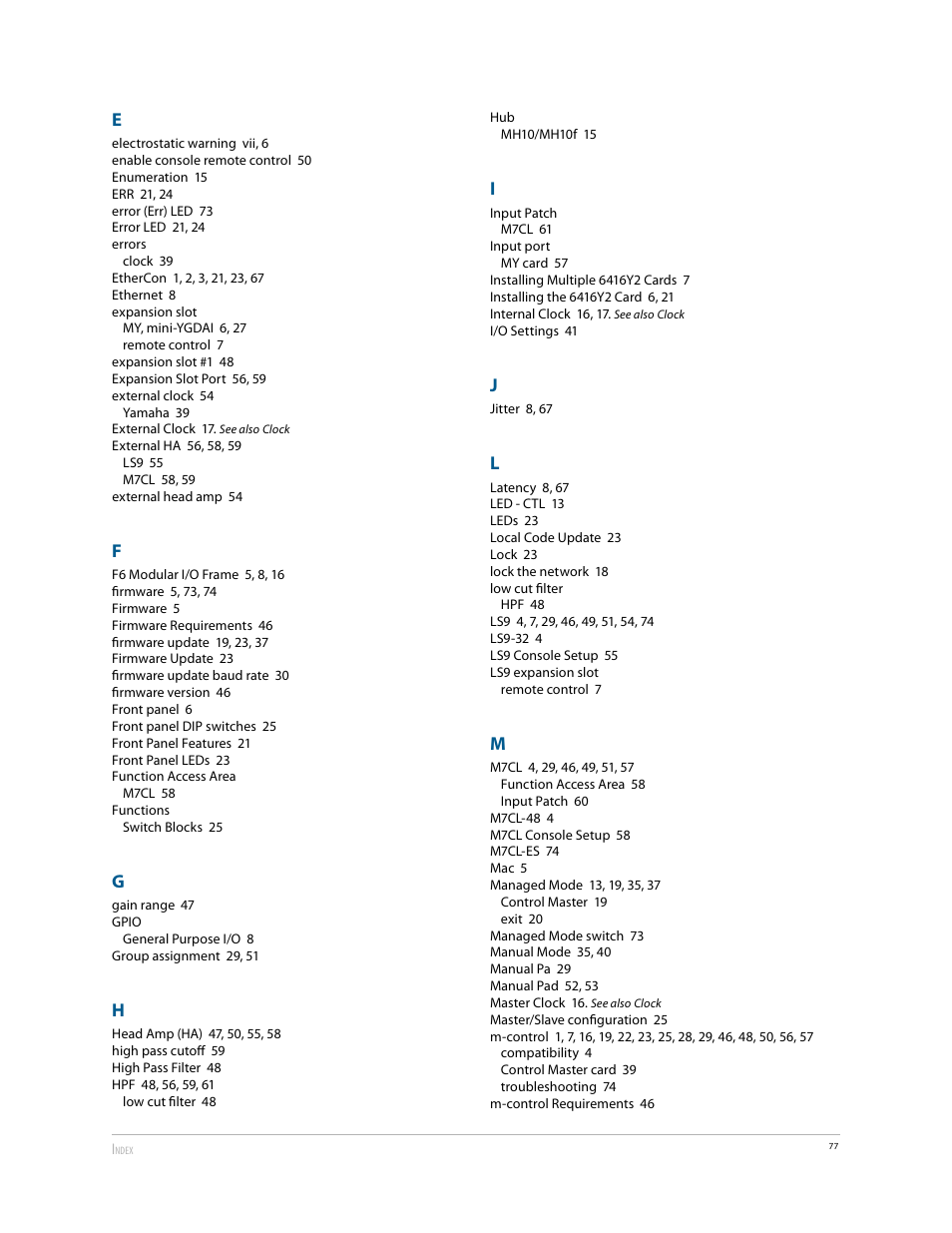 Aviom 6416Y2 User Manual | Page 87 / 92