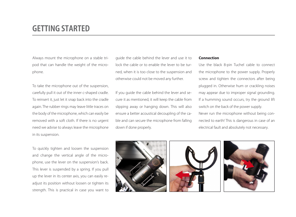 Getting started | Brauner Microphones Valvet X pure cardioid User Manual | Page 5 / 10