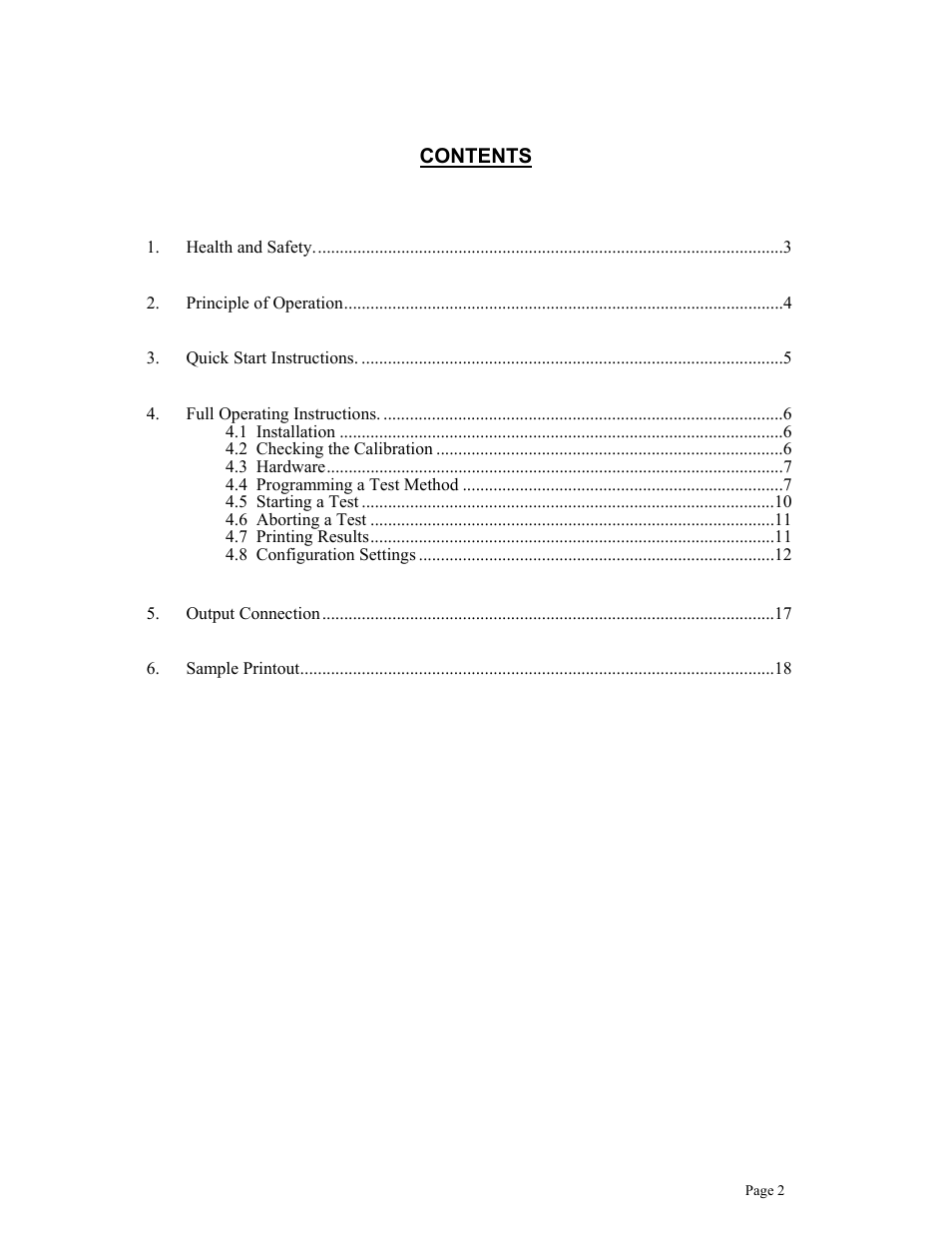 Brookfield QTS25 Texture Analyzer User Manual | Page 2 / 22