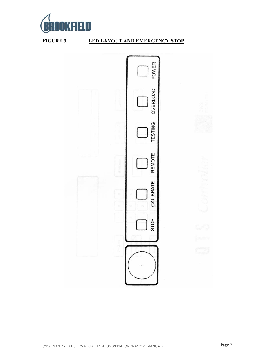 Brookfield QTS25 Texture Analyzer User Manual | Page 21 / 22