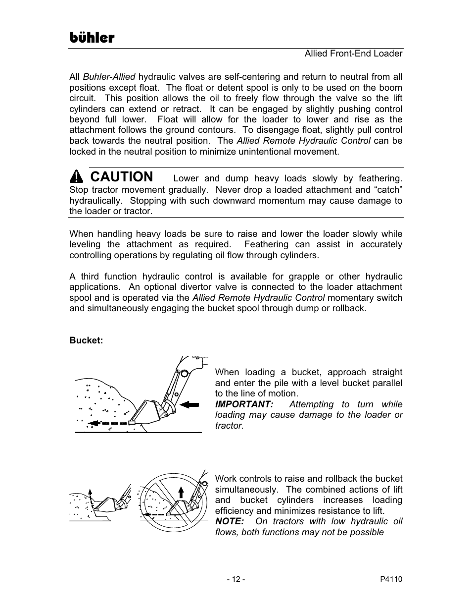 Bühler, Caution | Buhler 2895 User Manual | Page 14 / 46