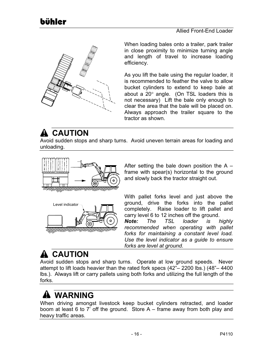 Bühler, Caution, Warning | Buhler 2895 User Manual | Page 18 / 46