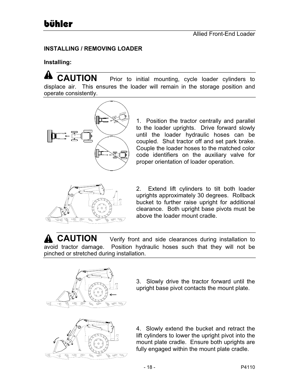 Bühler, Caution | Buhler 2895 User Manual | Page 20 / 46