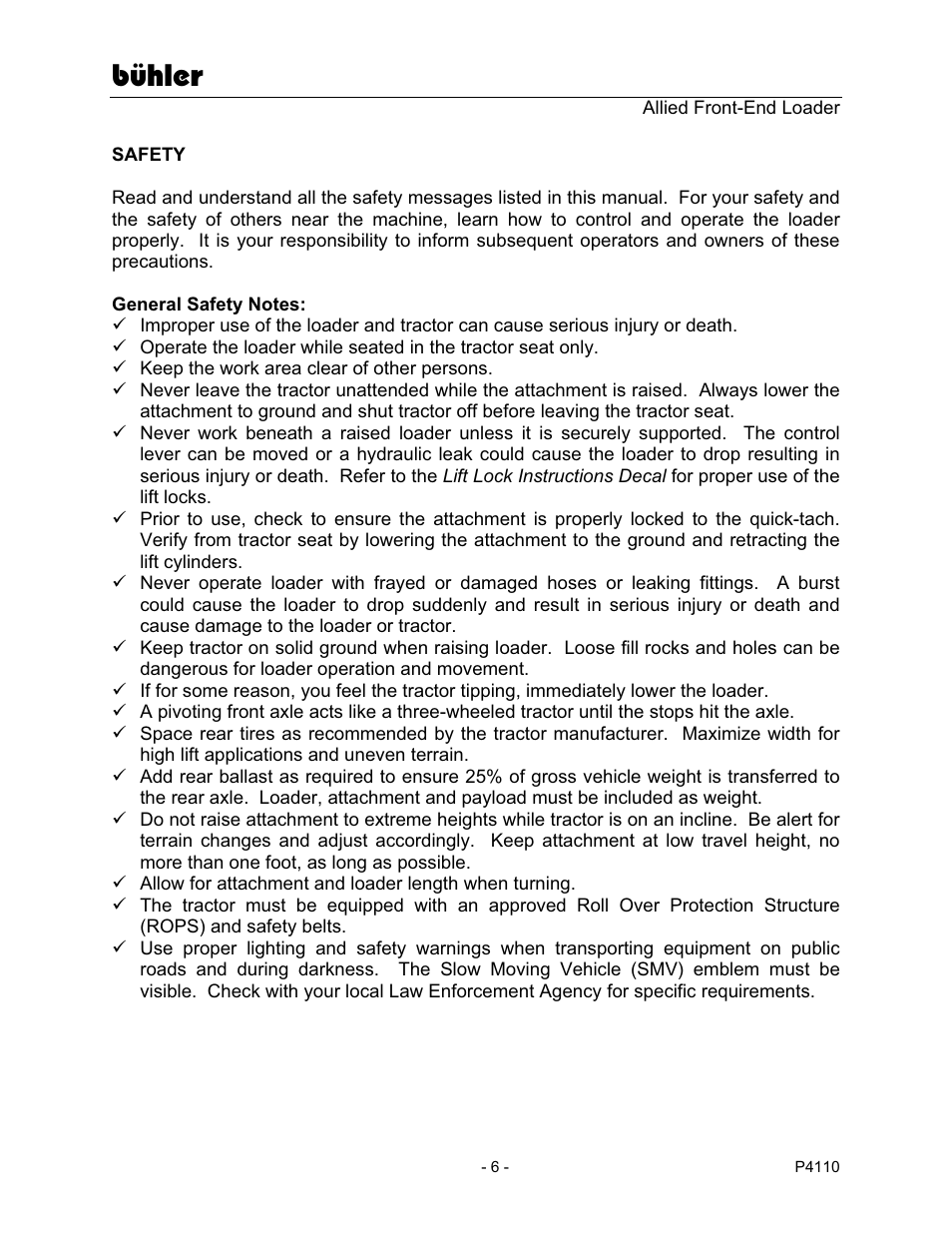 Bühler | Buhler 2895 User Manual | Page 8 / 46