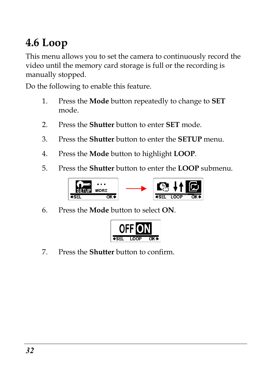 6 loop | Flylink Full HD WIFI User Manual | Page 43 / 69