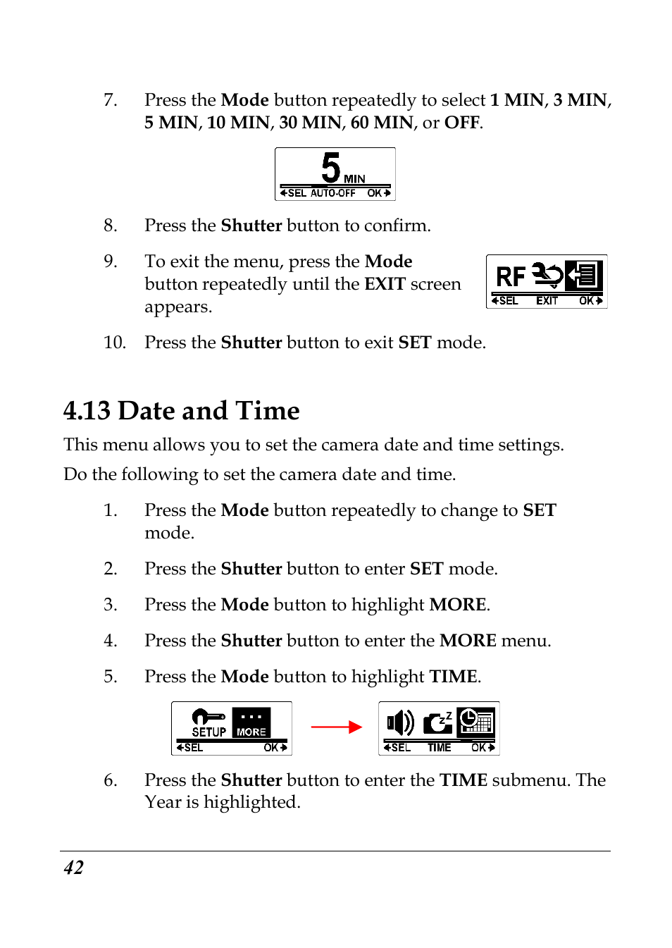 13 date and time | Flylink Full HD WIFI User Manual | Page 53 / 69