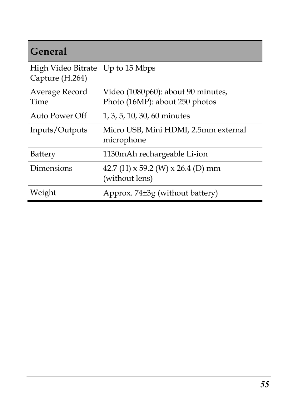 General | Flylink Full HD WIFI User Manual | Page 66 / 69