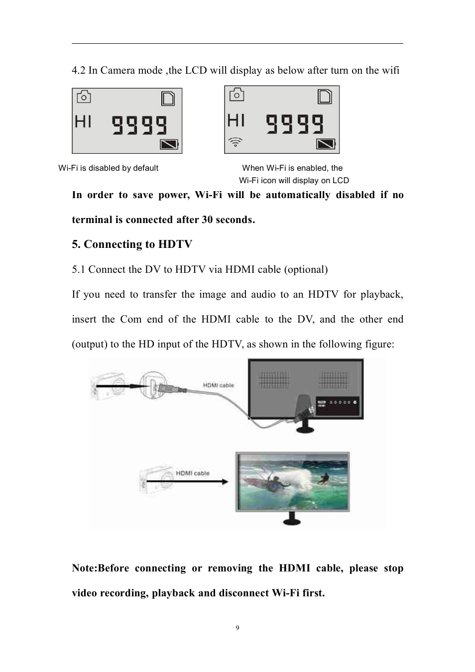 Flylink Full HD WIFI User Manual | Page 9 / 14