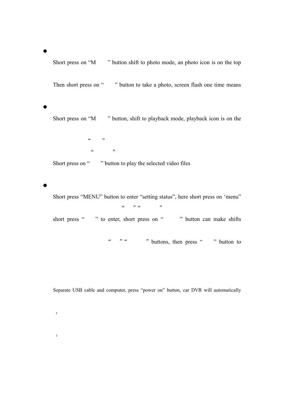Usb mode | Flylink HD Night Vision User Manual | Page 4 / 7