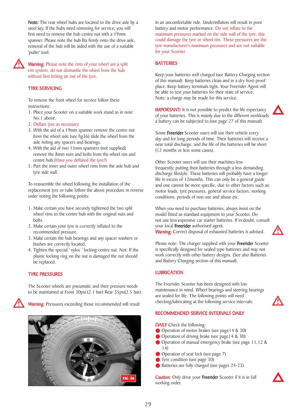 Freerider FR510DXs2b(Kensington-S) User Manual | Page 29 / 48