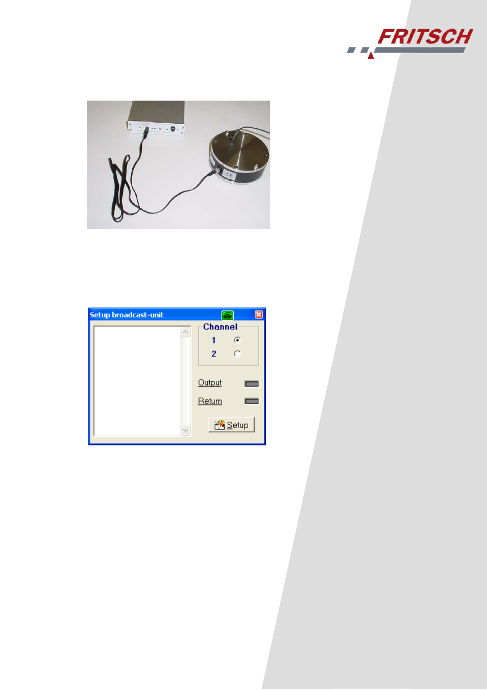 2 setup – configuration | FRITSCH PULVERISETTE 6 classic line User Manual | Page 14 / 26