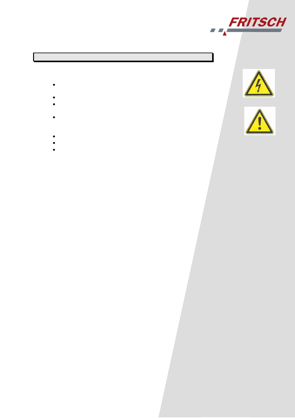 7 maintenance, 8 warranty | FRITSCH PULVERISETTE 6 classic line User Manual | Page 22 / 26