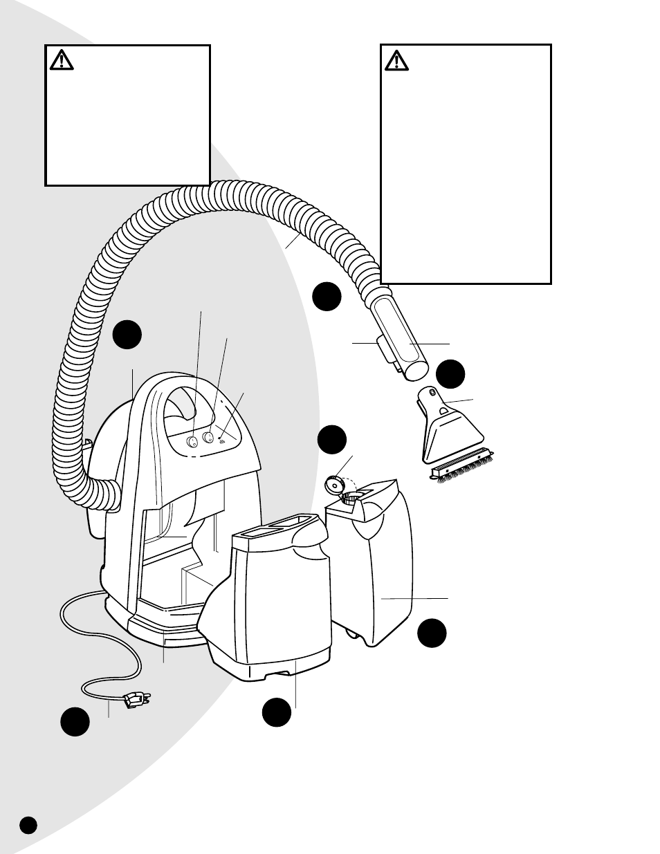 Warning | Bissell 1722 User Manual | Page 4 / 12