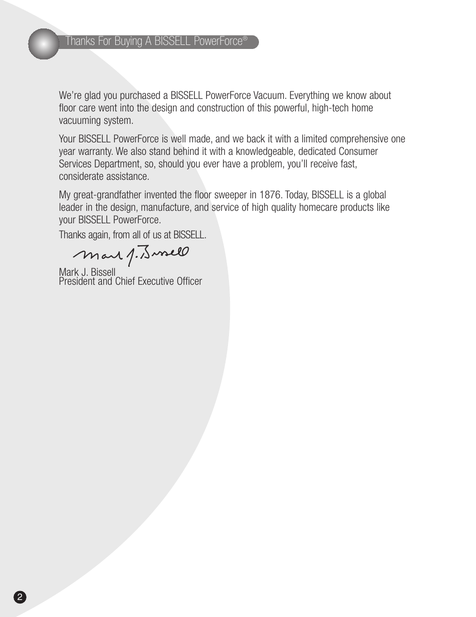 Bissell 3522 User Manual | Page 2 / 12