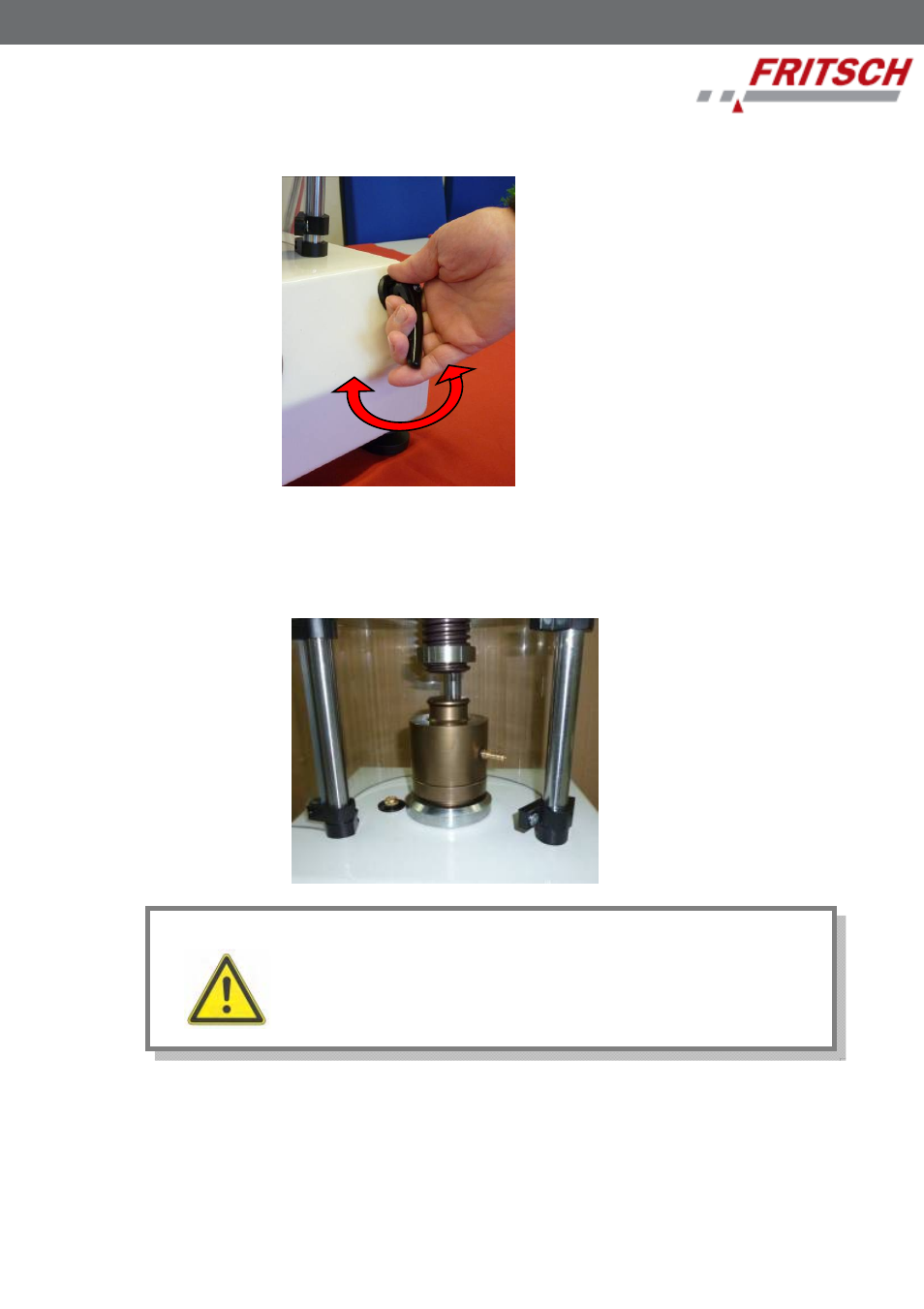 3 pressing procedure | FRITSCH PULVERISETTE 9 User Manual | Page 17 / 28
